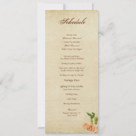 水彩画のモモのカーネーションのコーナー 招待状