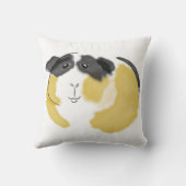 水彩画のモルモット クッション (裏面)