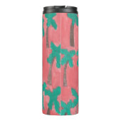 水彩画のヤシの木のタンブラー タンブラー (裏面)