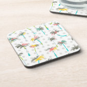 水彩画のヤシの木 コースター (左側)