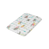 水彩画のヤシの木 バスマット (アングル)