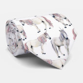 水彩画のユニコーンのおとぎ話パターン ネクタイ (ロール)