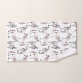 水彩画のユニコーンのおとぎ話パターン バスタオルセット (ハンドタオル)