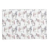 水彩画のユニコーンのおとぎ話パターン 枕カバー (正面右)