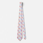 水彩画のユニコーン及びペガソスパターン ネクタイ (正面)