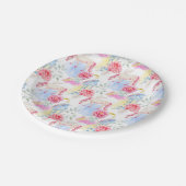 水彩画のユニコーン及びペガソスパターン ペーパープレート (アングル)