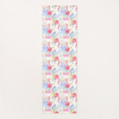水彩画のユニコーン及びペガソスパターン ヨガマット (正面)