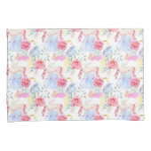 水彩画のユニコーン及びペガソスパターン 枕カバー (正面右)