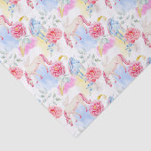 水彩画のユニコーン及びペガソスパターン 薄葉紙 (詳細)