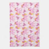 水彩画のユニコーン キッチンタオル (縦)