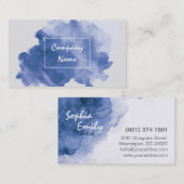 水彩画のユニークな名刺 名刺 (正面/裏面)