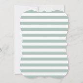 水彩画のユーカリの葉フレーム|の保存日付 セーブザデート (裏面)