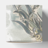 水彩画のユーカリの葉 グリーン ブライダルシャワー フェイバーボックス (上部)