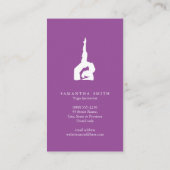 水彩画のヨガの名刺 名刺 (裏面)