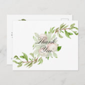 水彩画のリンゴの感謝カード ポストカード (正面/裏面)