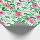 水彩画のレトロの芸術パターン ラッピングペーパー (角)