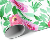 水彩画のレトロの芸術パターン ラッピングペーパー (ロールコーナー)