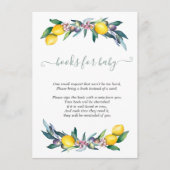 水彩画のレモンとオリーブ エンクロージャーカード (正面)