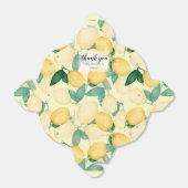 水彩画のレモンと葉の感謝 フェイバーボックス (折り畳みなし)