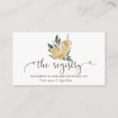 水彩画のレモン植物登録帳 エンクロージャーカード (正面)