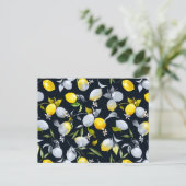 水彩画のレモン12 ポストカード (スタンド正面)