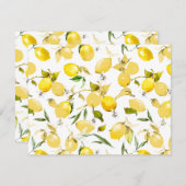 水彩画のレモン13 ノートカード (正面/裏面)