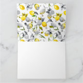 水彩画のレモン14 サンキューカード (内部)