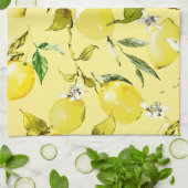 水彩画のレモン15 キッチンタオル (折り畳み)