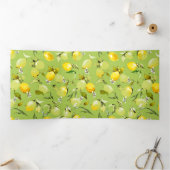 水彩画のレモン22 三つ折り招待状 (内部)