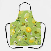 水彩画のレモン23 エプロン (正面)