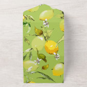 水彩画のレモン23 オールインワン招待状 (外側)