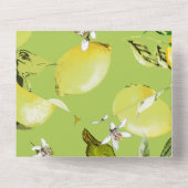 水彩画のレモン23 オールインワン招待状 (裏面)