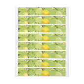 水彩画のレモン23 ラップアラウンド宛名ラベル (シート)