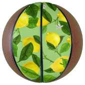 水彩画のレモン3 バスケットボール (縦)