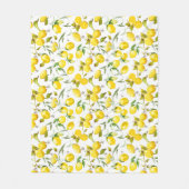 水彩画のレモン5 フリースブランケット (正面)