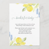 水彩画のレモン エンクロージャーカード (正面)