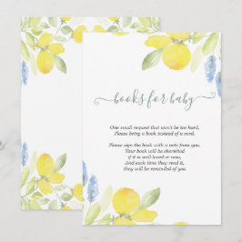 水彩画のレモン エンクロージャーカード