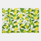 水彩画のレモン キッチンタオル (横)