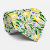 水彩画のレモン ネクタイ (ロール)