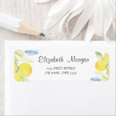 水彩画のレモン ラベル (インサイチュ)