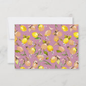 水彩画のレモン 25 招待状 (裏面)