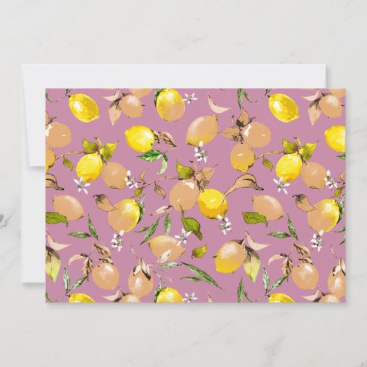 水彩画のレモン 25 案内状 (正面)