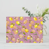 水彩画のレモン 25 案内状 (スタンド正面)