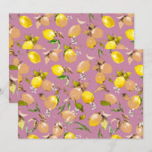 水彩画のレモン 25 案内状 (正面/裏面)