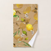 水彩画のレモン 33 バスタオルセット (ハンドタオル)