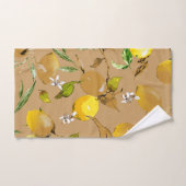 水彩画のレモン 33 バスタオルセット (ハンドタオル)