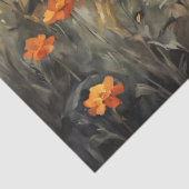 水彩画のワイルドフラワーフィールドのデコパージュ 薄葉紙 (詳細)