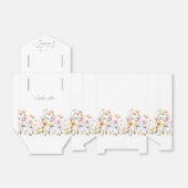 水彩画のワイルドフラワー 春の草原 バレンタインデー フェイバーボックス (折り畳みなし)