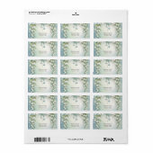 水彩画のワルワリスの住所ラベル ラベル (フルシート)