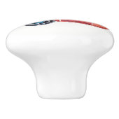 水彩画のヴィンテージのキャンピングカートレーラーのノブの引きV. 1 セラミックノブ (側面)